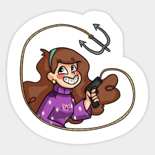 Mabel Grappling Hook Sticker